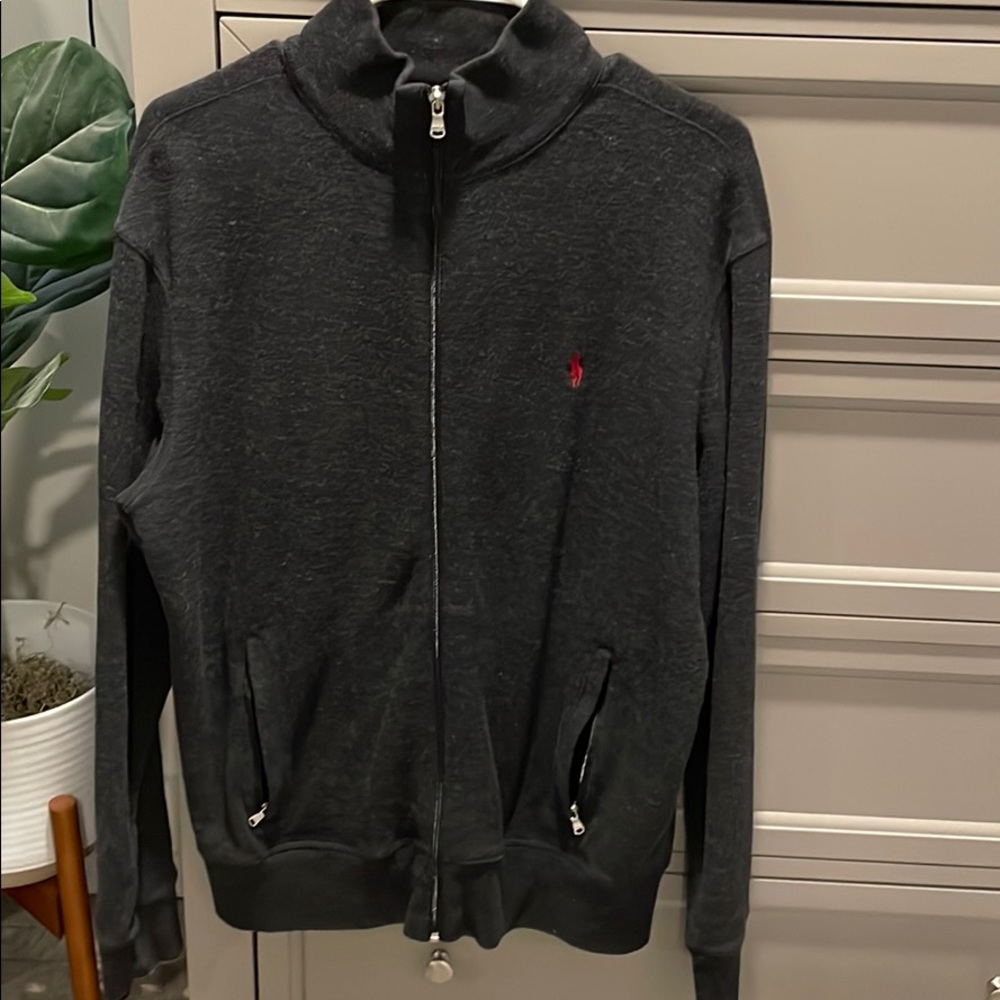 Full zip Polo sweater